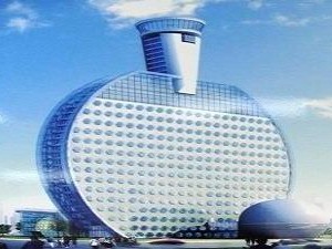 Trung Quốc xây dựng khách sạn "vợt bóng bàn"