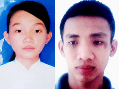Di ảnh nạn nhân Lê Thị Phụng (ảnh trái) và nghi phạm Nguyễn Minh Trí (ảnh phải)