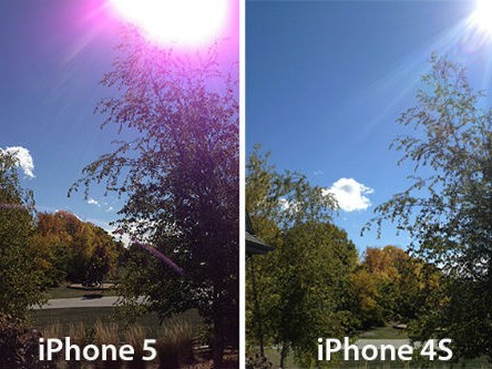 iPhone 5 dính thêm lỗi chụp ảnh có ánh tím