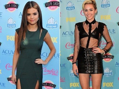 Miley Cyrus và Selena Gomez lộng lẫy tại Teen Choice Awards
