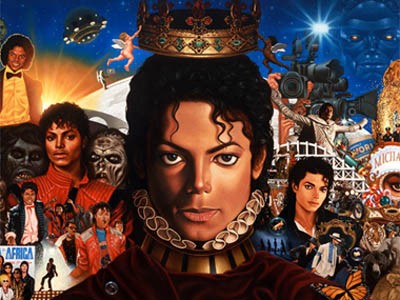 Poster đĩa Breaking News của Michael Jackson