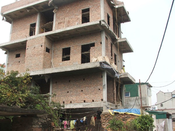 Căn nhà 4 tầng sai phép của bà Lan sẽ sớm được cưỡng chế, xử lý Ảnh: Nguyễn Mạnh