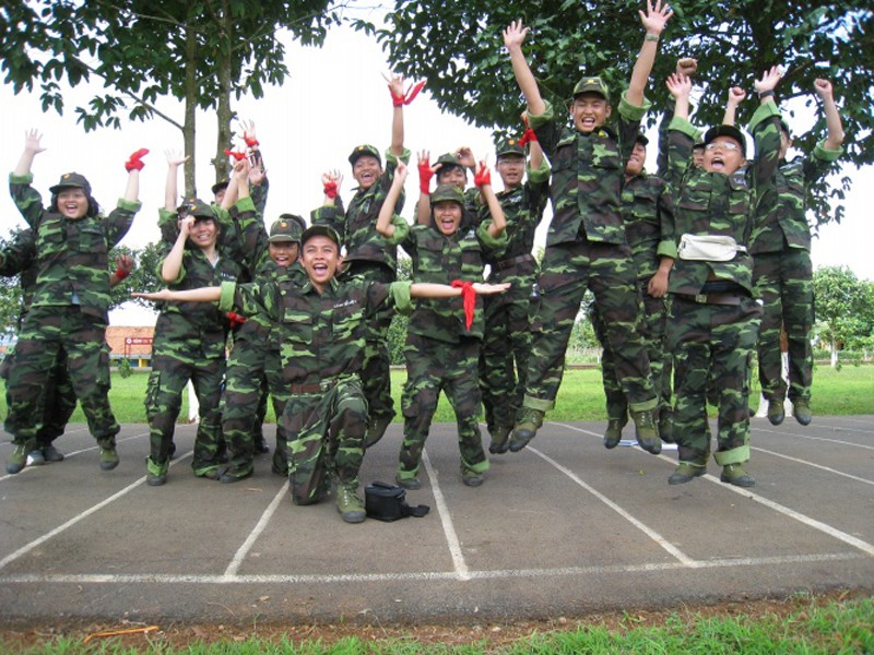 Các chiến sỹ trong chương trình Học kỳ quân đội 2009