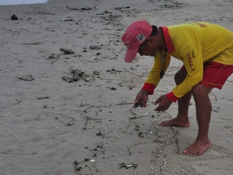 Truy tìm nguyên nhân dầu vón cục trên bãi biển