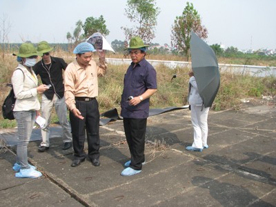 Vùng chôn lấp đất nhiễm dioxin trong khu vực sân bay Biên Hòa Ảnh: Đ.M