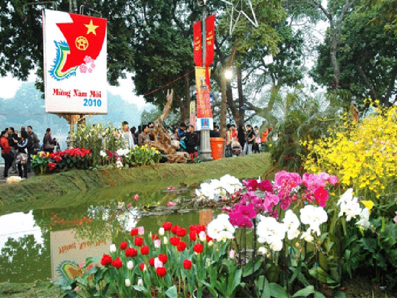 Hồ Gươm sẽ là một lẵng hoa lớn ngày khai mạc Đại lễ