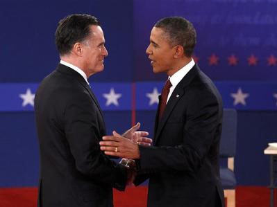 Đường tới Nhà Trắng: Ông Obama 'thắng' Romney với 'tỷ số' 2 - 1