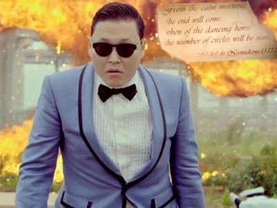 Gangnam style, Nhà tri tiên Notradamus và  Ngày tận thế