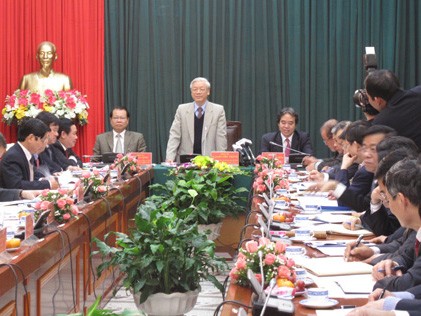 Tổng bí thư Nguyễn Phú Trọng làm việc với Bộ kế hoạch và Đầu tư, Ngân hàng Nhà nước
