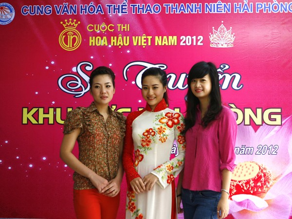 Ba thí sinh Hải Phòng xuất sắc nhất tham dự Hoa hậu Việt Nam 2012