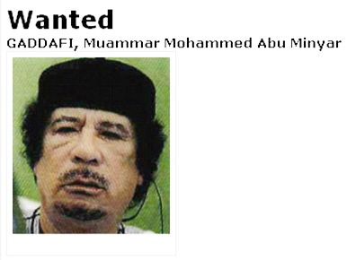 Cảnh sát quốc tế phát lệnh truy nã ông Gaddafi