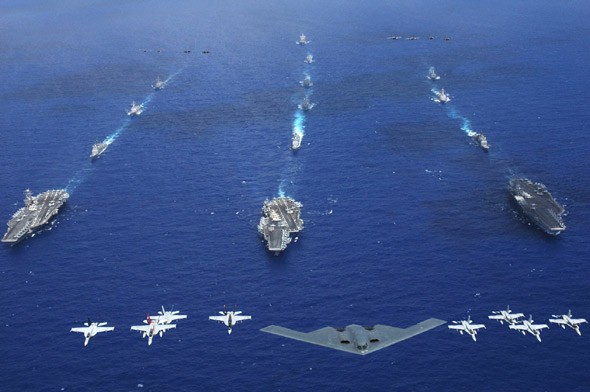 Mỹ điều 6 cụm tàu sân bay và binh lực mạnh nhất tới châu Á