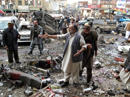 Hiện trường vụ đánh bom ở Quetta,Pakistan