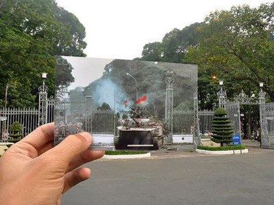 Việt Nam 'xưa và nay' qua ảnh lồng trong ảnh