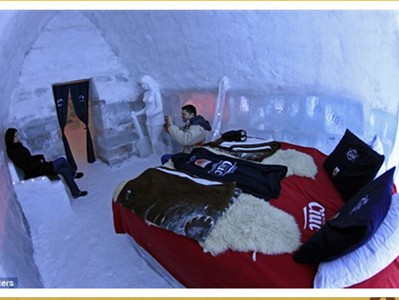 Độc đáo khách sạn băng ở Romani