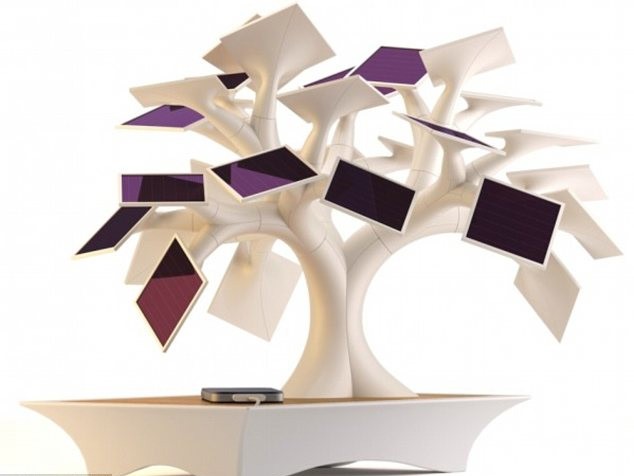 Cây cảnh bonsai dùng… nạp điện cho máy tính bảng