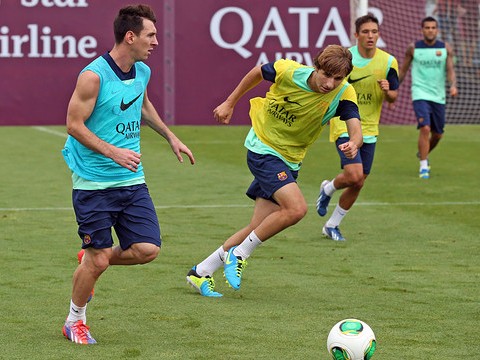 Messi trở lại tập luyện sau chấn thương