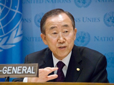 Tổng Thư ký Liên Hợp Quốc Ban Ki-moon Ảnh: Heegantv