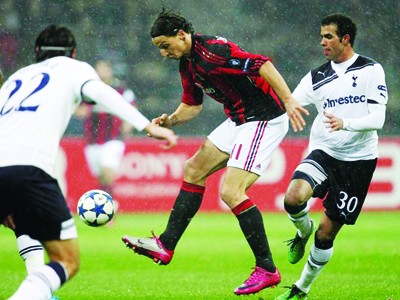 Milan khó vượt qua Tottenham sau khi đã thất bại 0-1 ở trận lượt đi Ảnh: Getty Image
