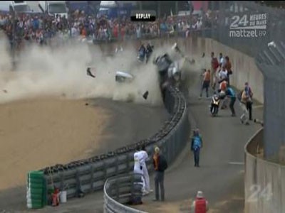 Tai nạn khủng khiếp tại giải đua Le Mans