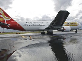 Boeing 747 hạ cánh khẩn cấp vì va phải chim