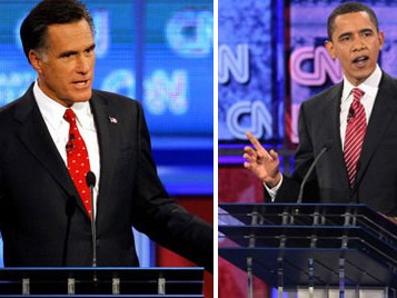 Ông Romney ‘đánh bại’ Obama ở lần đầu tranh luận