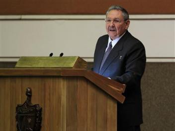 Ông Raul Castro tái đắc cử Chủ tịch Cuba có bài phát biểu trên truyền hình hôm 24-2