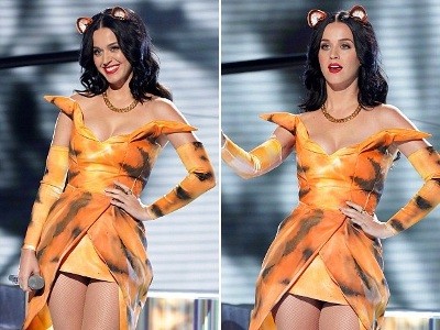 Katy Perry khoe vòng một sexy cùng vũ công ‘xác ướp’