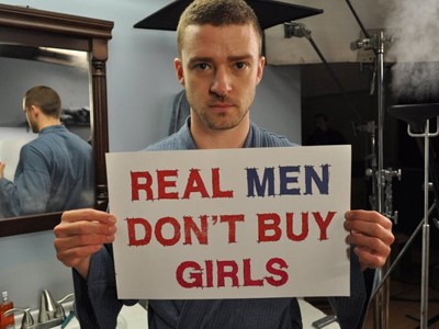 Ca sĩ Justin Timberlake trong chiến dịch ở Mỹ chống lại nạn biến trẻ em thành nô lệ tình dục