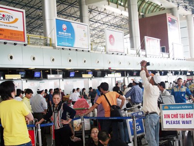 Sân bay Nội Bài đã quá tải Ảnh: Bảo Khanh