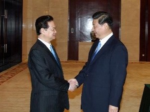 Thủ tướng Nguyễn Tấn Dũng và Phó chủ tịch Trung Quốc