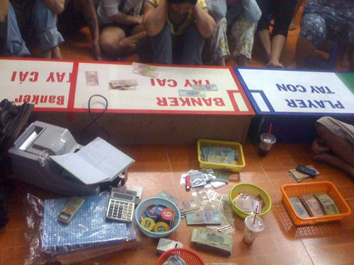 Triệt phá sòng bạc Campuchia ở... Việt Nam