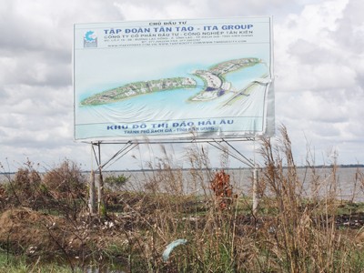 Dự án Khu đô thị đảo Hải Âu, sau hơn hai năm khởi công vẫn hoang sơ