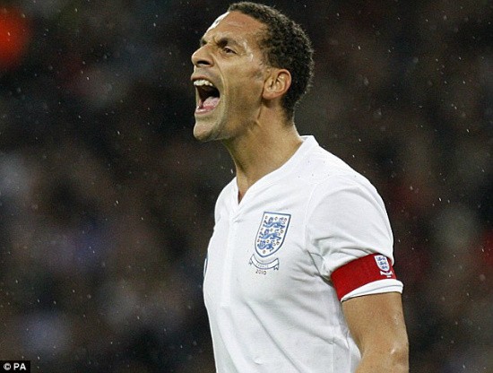 Rio Ferdinand bị loại khỏi tuyển Anh dự EURO 2012