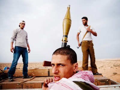 Chiến binh phe đối lập ở Libya Ảnh: DPA