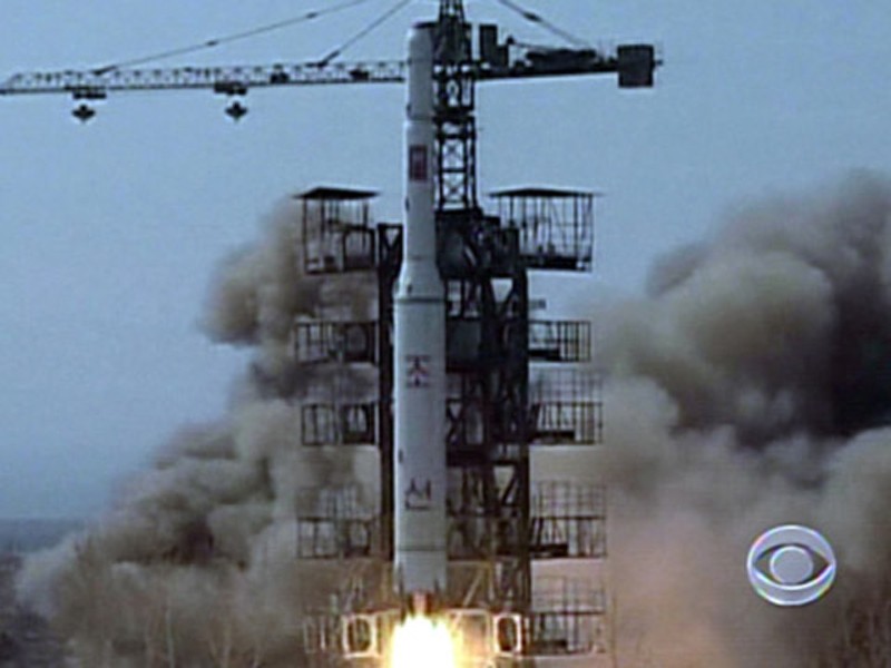 Một cuộc thử tên lửa tầm xa của Triều Tiên trước đây Ảnh: CBSNews.com