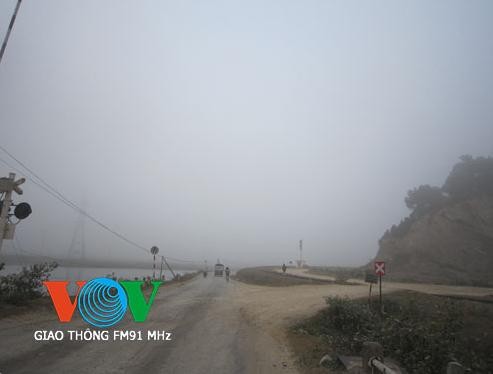 Nghệ An: Nhiều tuyến quốc lộ chìm trong sương mù