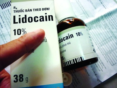 Thuốc Lidocain 10% được chỉ định dùng trong nha khoa, nhưng vẫn được một số trang web quảng cáo chữa bệnh phòng the