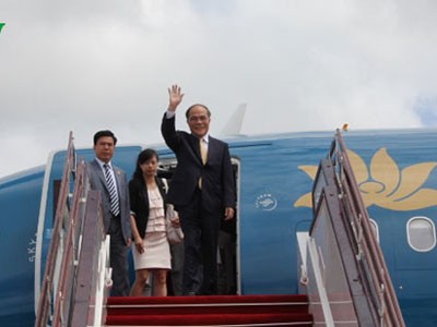 Chủ tịch Quốc hội bắt đầu chuyến thăm Myanmar