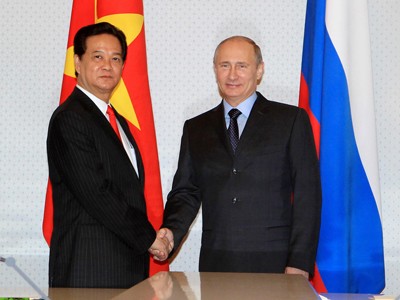 Thủ tướng Nguyễn Tấn Dũng hội kiến Tổng thống Putin