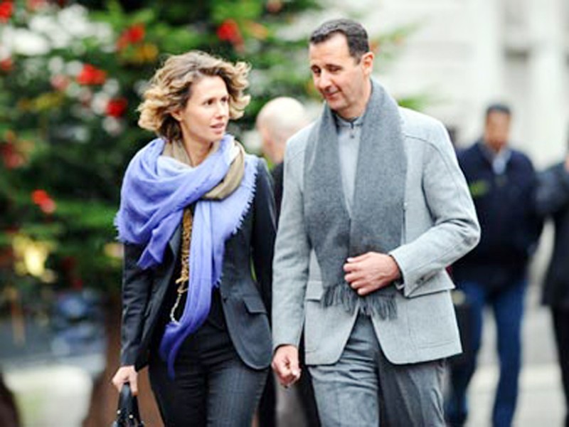 Vợ chồng Tổng thống Syria Bashar al-Assad.