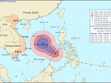 Bão Bopha cách Trường Sa 490km