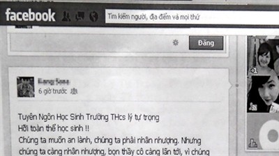 Nữ sinh bị đuổi học vì Facebook: Đoàn TN bảo lãnh để đi học lại