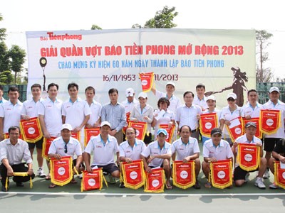 32 tay vợt dự giải tennis báo Tiền Phong mở rộng lần thứ nhất
