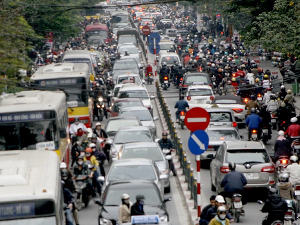 Ách tắc giao thông tại Hà Nội