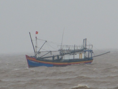 Bão cấp 12 áp sát bờ biển Hải Phòng-Ninh Bình