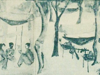 Ba bức tranh màu nước của Lê Đức Tuấn được đăng trên báo Mỹ Columbus Enquirer, ngày 20-5-1968, nay được trả lại cho chủ nhân