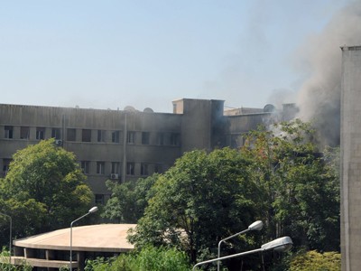 Tòa nhà bộ tổng tham mưu quân đội Syria bị đánh bom