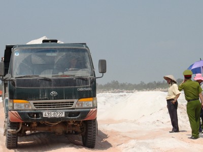 Cty PVM được đoàn kiểm tra kết luận đảm bảo khai thác cát trắng đúng thỏa thuận với dân