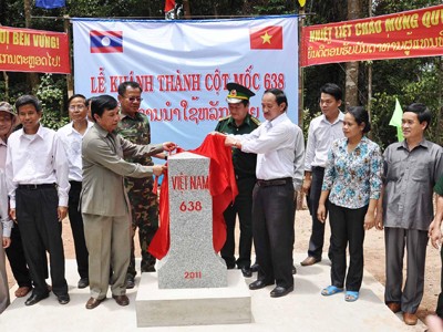 Tăng dày, tôn tạo mốc quốc giới Việt - Lào: Hoàn thành năm 2014